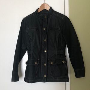 Boden Waxed Cotton Moto Style Jacket